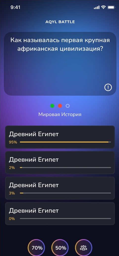 Экран приложения